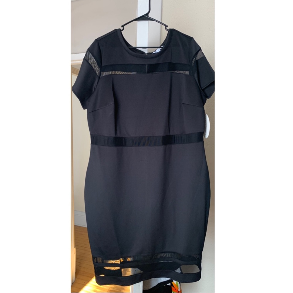 Black Plus Size Bodycon Dress